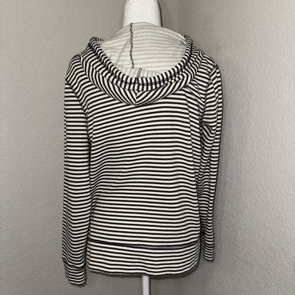 Altar’d State Striped Long Sleeve Top Dog Mom Size Small Hoodie Casual Wear Cozy - Picture 3 of 9